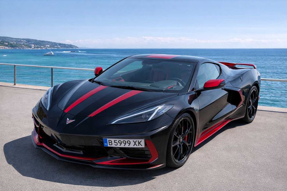 Кола Corvette C8 Z51 2023 под наем за бал