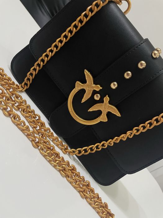 Geanta pinko love one gold