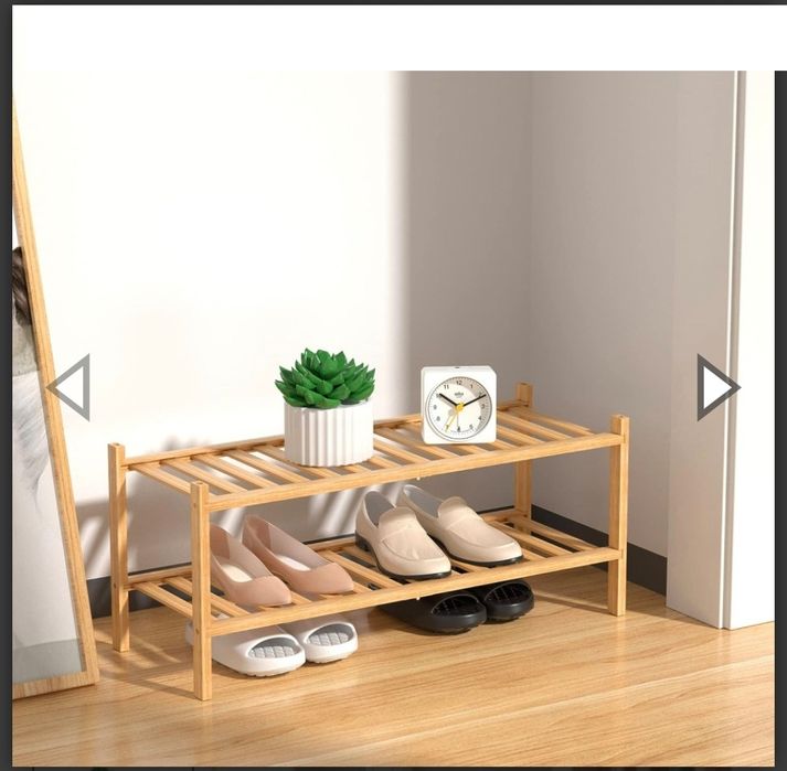 Дървен стелаж за обувки