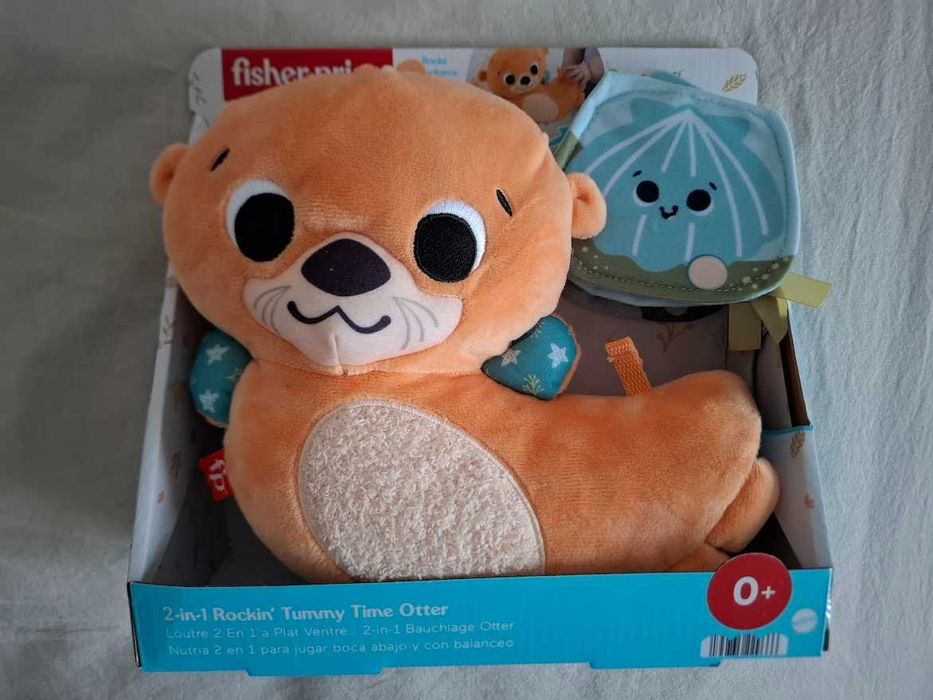 Нова играчка- Fisher-Price Видра за игра по корем 2-в-1