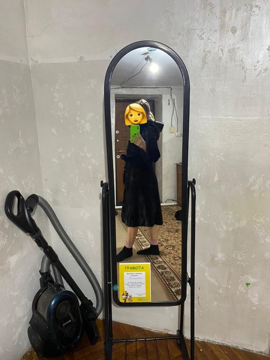 Норковая шуба черная