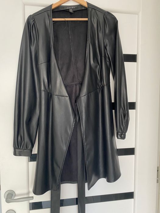 Rochie imitatie piele