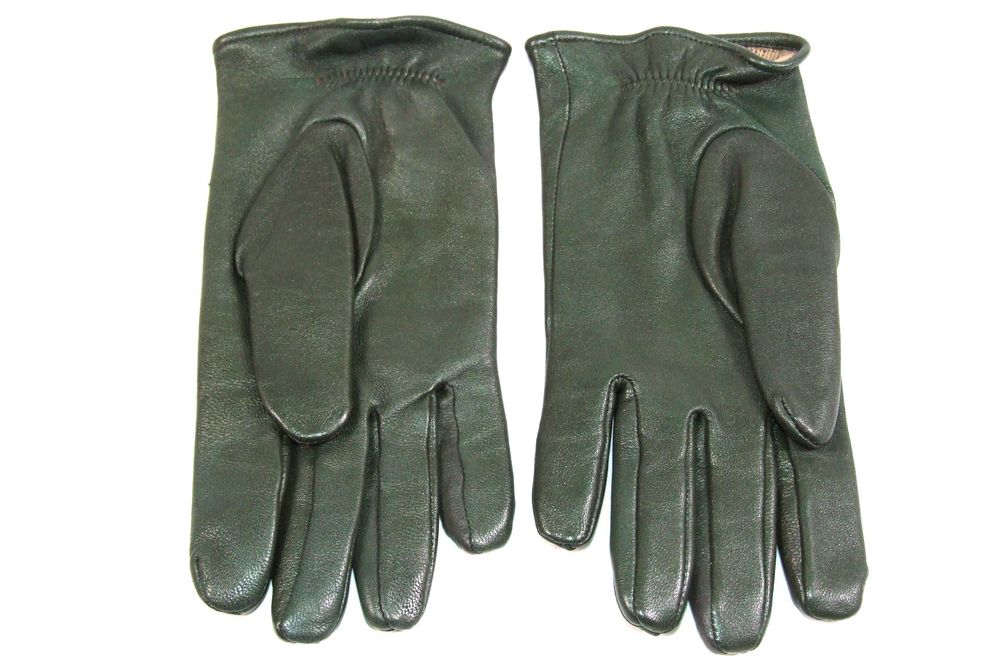 MANUSI dama, elegante, piele naturala fina, verde-nuc, ABSOLUT NOI