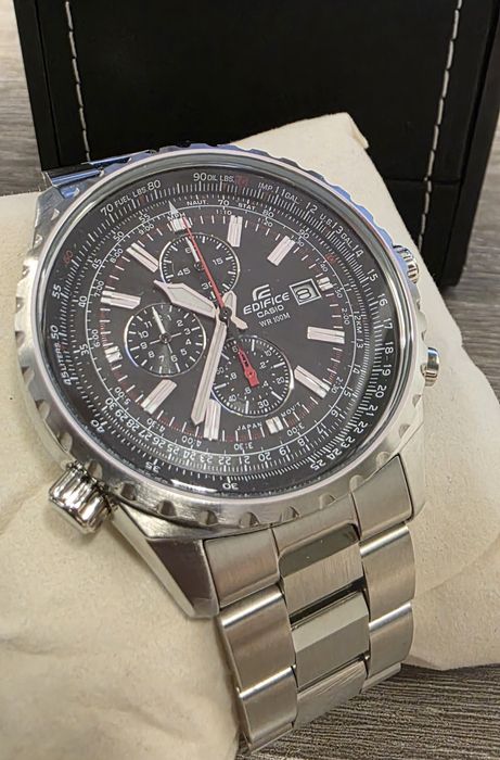 Casio Men's EF527D-1AV Edifice Stainless Steel Multi-Function Watch