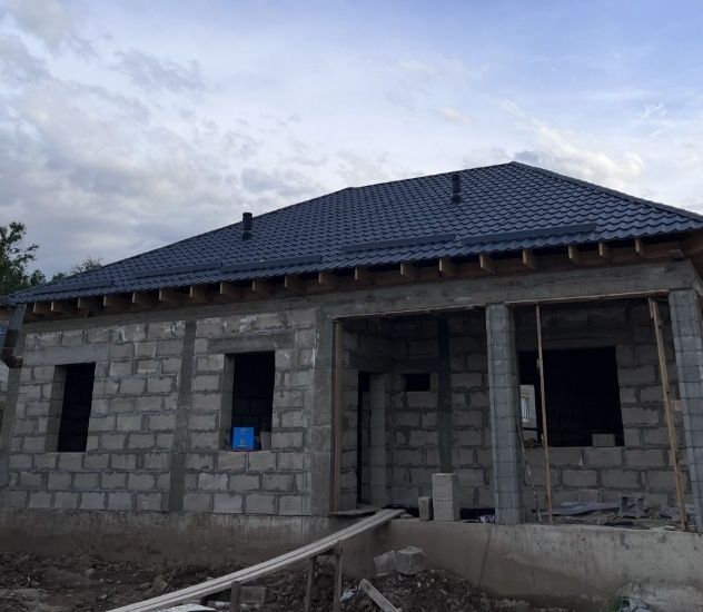 Фундаменттен бастап үйдің төбесіне дейін