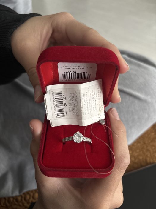 серебро кольцо, 17,5 размер