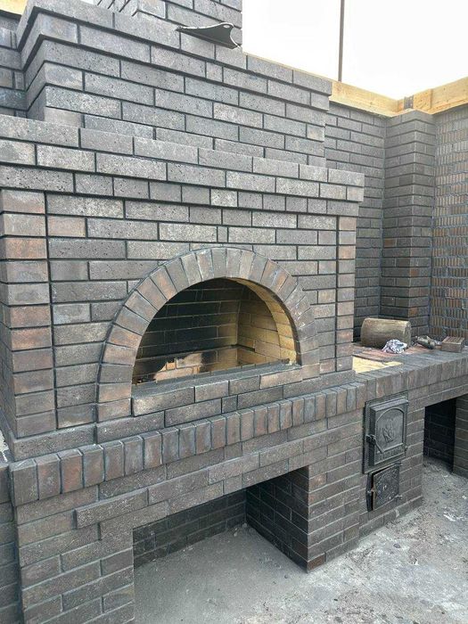 Кирпич облицовочный Тайга Графит