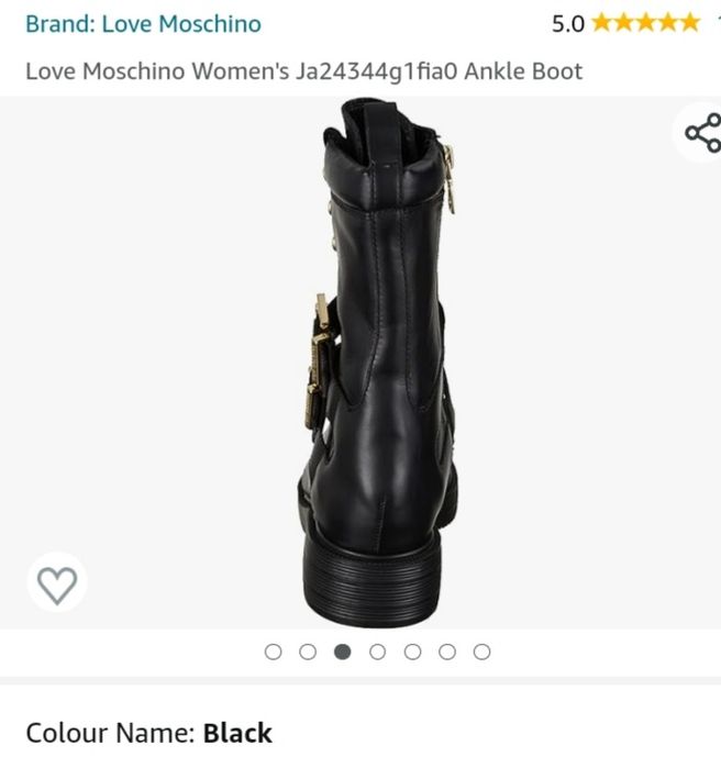 Ghete Love Moschino,  nr.36, piele naturală