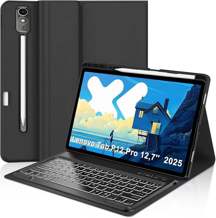 Кожен Калъф с клавиатура за таблет Lenovo Samsung Ipad Microsoft Surface за 8 модела