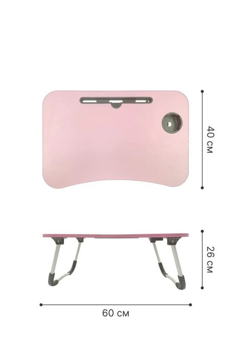 Yig'iluvchi mini stol, 60x40x28 sm, yangi