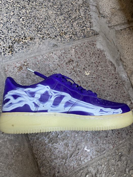 Nike Air force 1 Purple Skeleton
