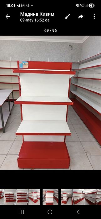 Темир стелажлар сотилади