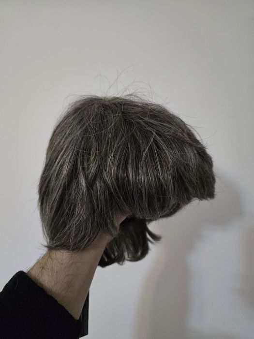 Peruca par natural scurt grizonat Belher nou nouta