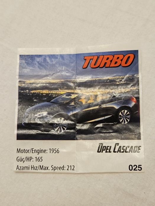 Colectie cartonase de la gume turbo