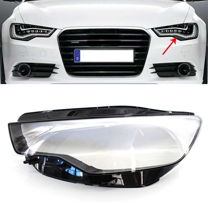 Комплект стъкла за фарове (капаци) Audi A6 C7 13-15