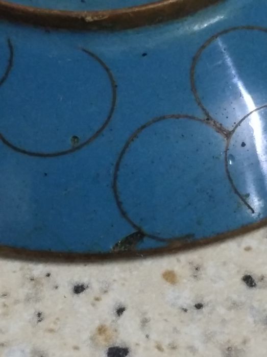 Декоративное блюдце/розетка клуазоне Китай