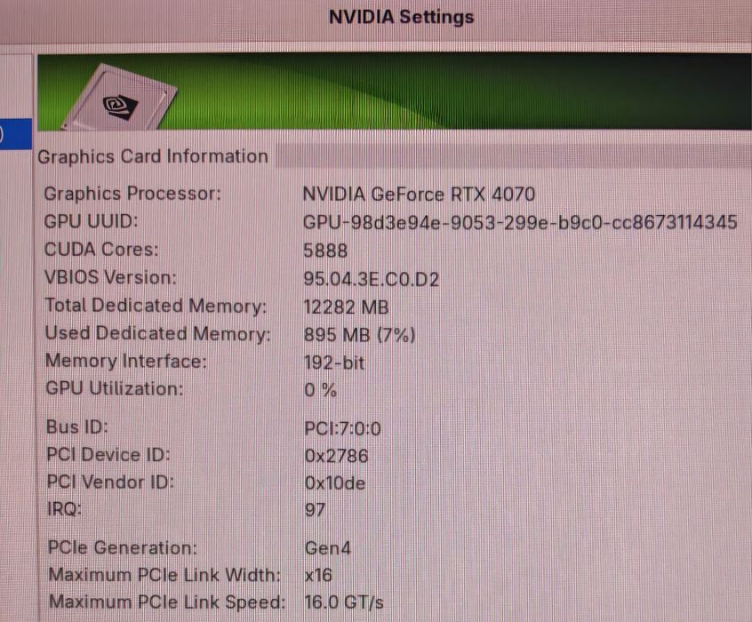 Placa video gaming RTX 4070