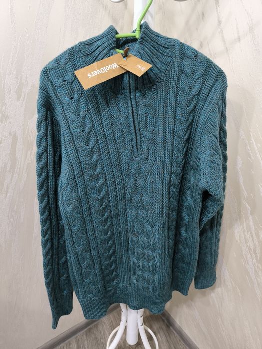 Мъжки плетен вълнен пуловер WoolOvers