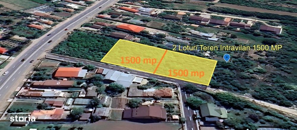 2 Loturi Teren Intravilan 1500 MP Tartasesti Deschidere 30 M / 36 M Ut