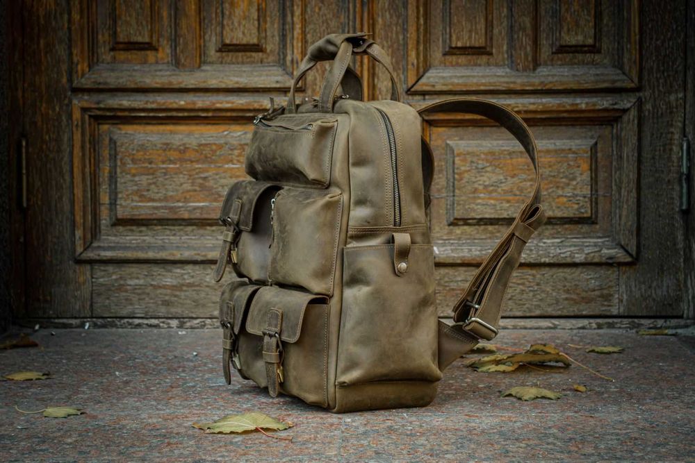 Rucsac din piele naturală. Rucsac pentru laptop. laptop backpack. Rucsac din piele pentru călătorii