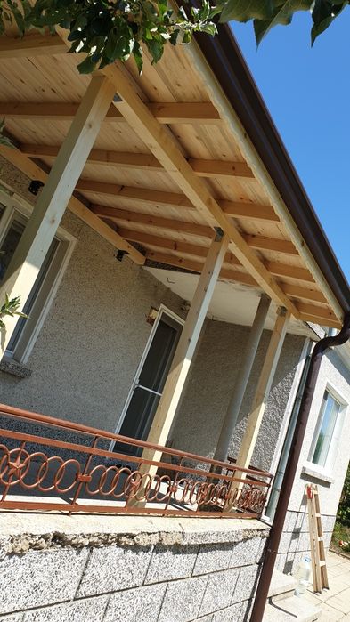 Дървени конструкци, Ремонт на покриви, навеси, Хидроизолации