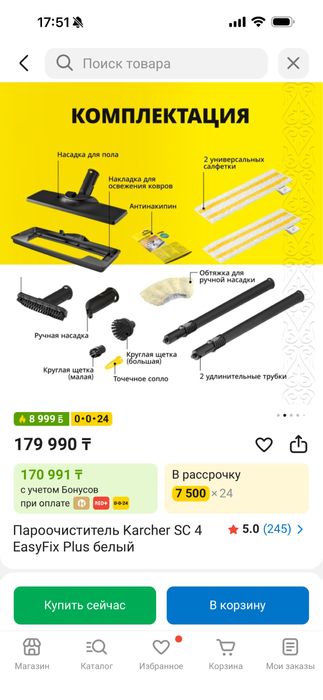 Пароочиститель керхер