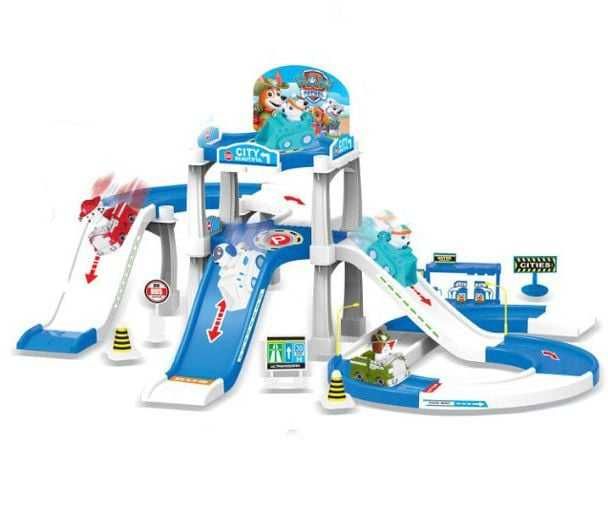 Щенячий патруль тренировочная база + 4 машинки Posbon kuchukchalar