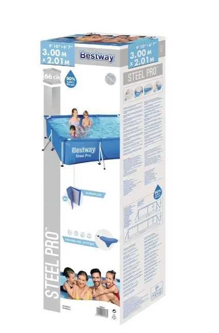 Piscina Bazin Familie Copii Relaxare Cadru Metal Bestway 300 x 201 x 66cm  AR