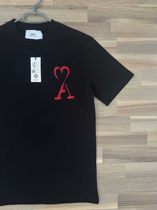 Tricou Ami Paris - Negru - Material Premium