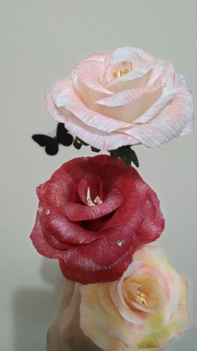 Ръчно изработени цветя-ароматни рози