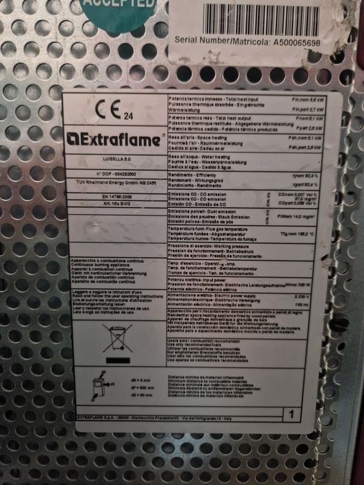 Cadel semineu pe peleti  nou