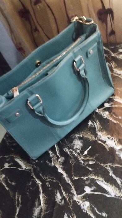 Сумка бирюза размер 30 на 35