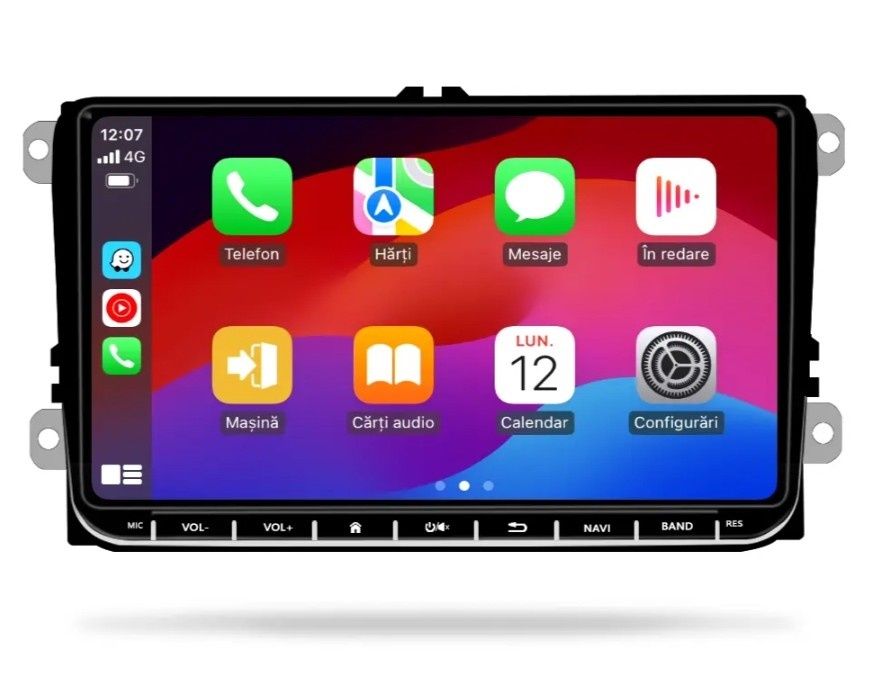 Navigație Vw/Skoda/Seat, cu android 13,ram  2 gb