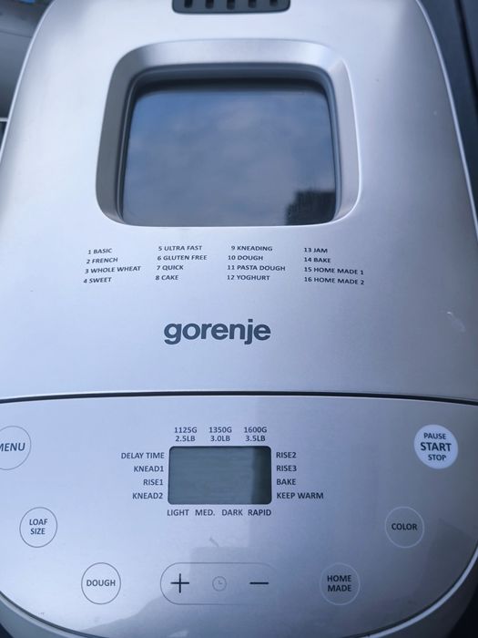 Mașină de pâine Gorenje BM1600WG XXL – Ca nouă