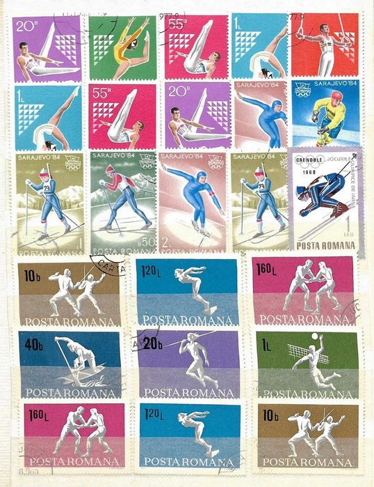 Super clasor plin cu timbre 4 file [8 pagini], formatul A5