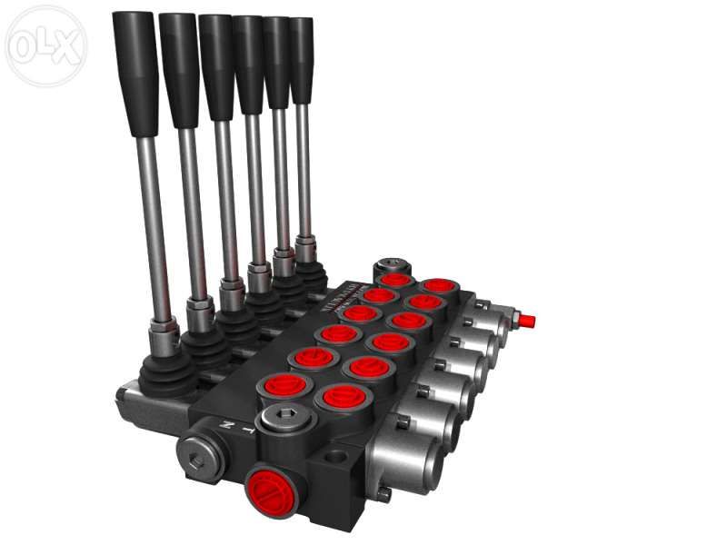 Distribuitor hidraulic monobloc 6 sectiuni 40 l/min 3/8"