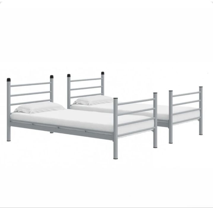 Vand pat supraetajat Damla metalic gri 90 x 200 cm