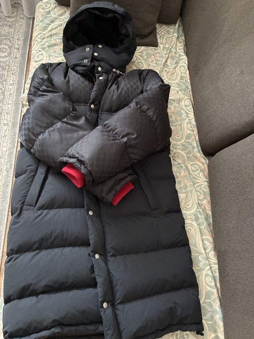 Пуховик куртка ниже колен Gucci