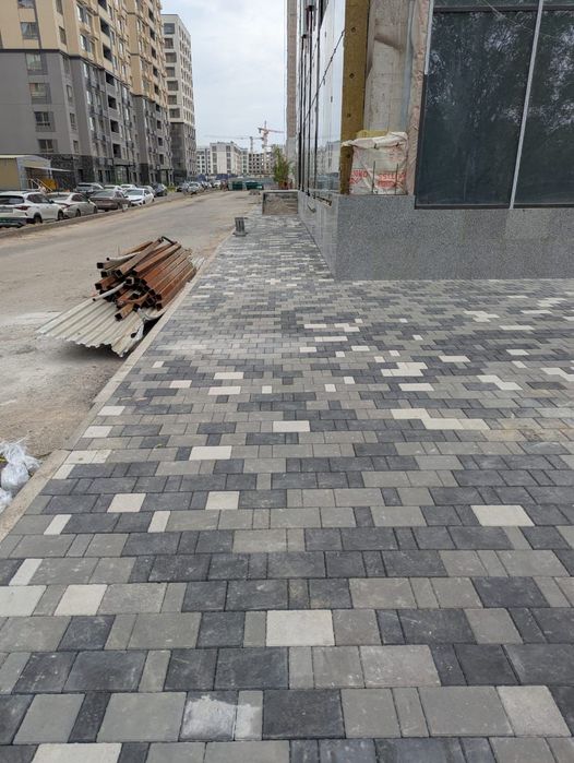 Укладка брусчатки