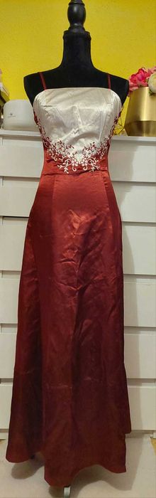 Rochie de gală/ocazie/seara/nasa visinie cu broderie TRANSPORT GRATUIT