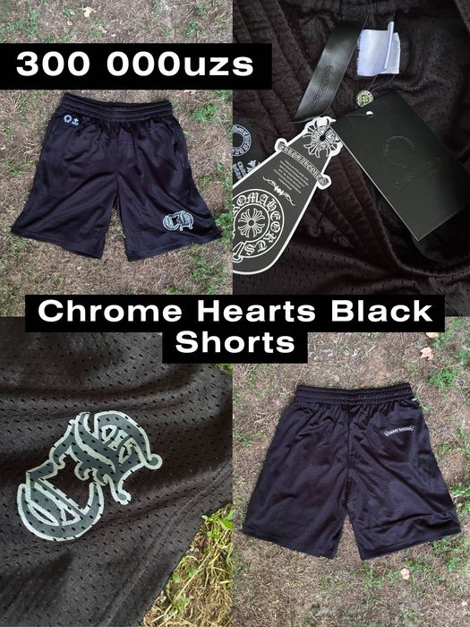 Chrome Hearts Black Shorts (Шорты Люкс Качества)