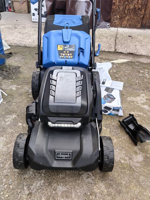Самоходна акумулаторна косачка за трева -нова Scheppach BC-MP470-X