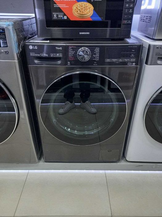 Стирально-сушильная машина LG 12/8 кг WDV1260BRP AIDD TurboWash Steam+