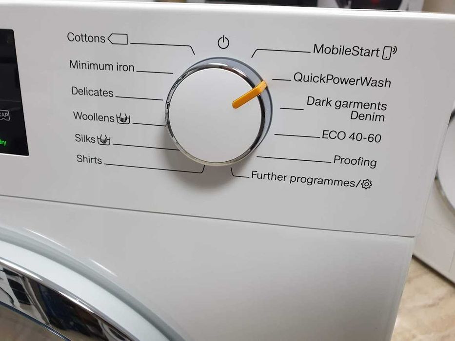 UK Miele 1600rpm 9кг Wi-Fi TwinDos Пералня Миеле 12м Гаранция