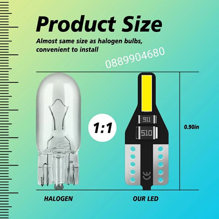 Лед крушки LED T10 *CANBUS* W5W (12v.)