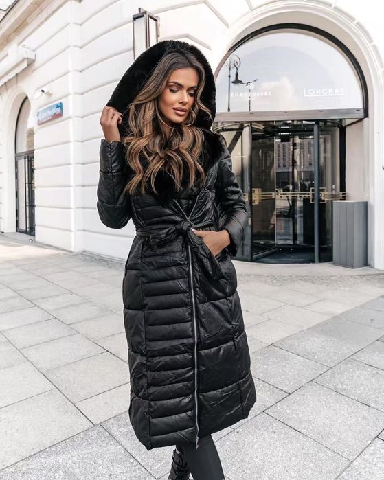 ПРОМО ЦЕНА  Модерно Дълго зимно яке, РАЗМЕРИ от С до 2ХЛ