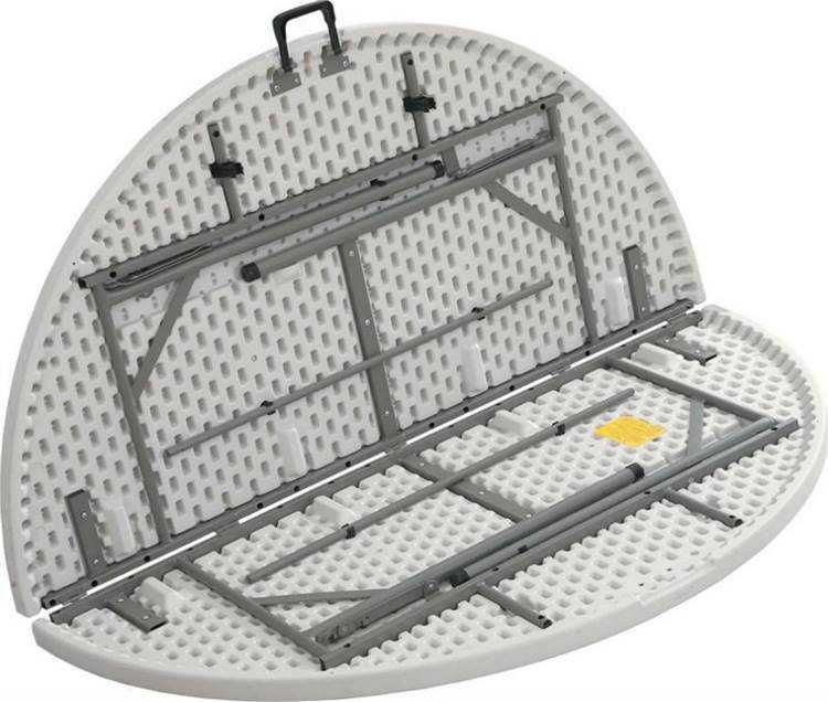 Mese rotunde pliabile evenimente blat HDPE, 160 cm, 180 cm, HoReCa