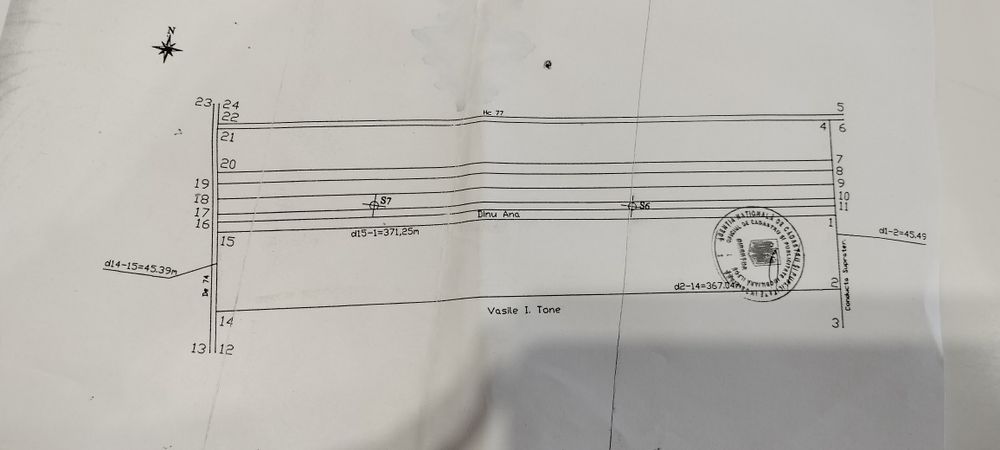 Vând teren comuna Tunari