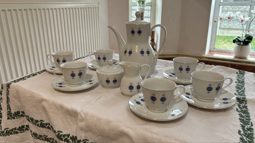 Set ceainic portelan fin - 17 piese