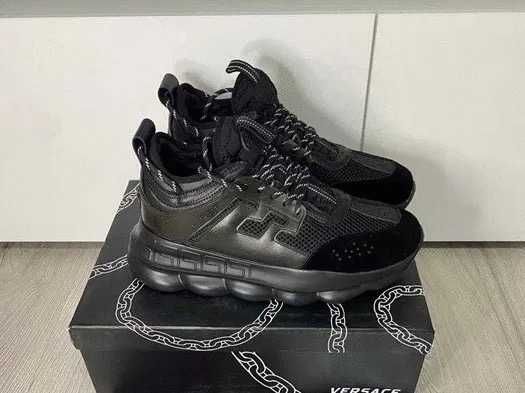 Adidasi Versace Chain Triple Black